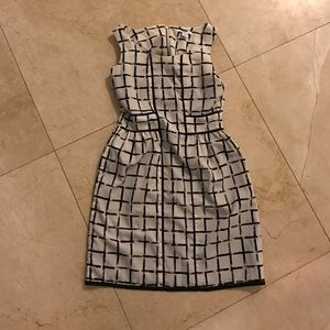 Bar III Checkered Pattern Dress XS