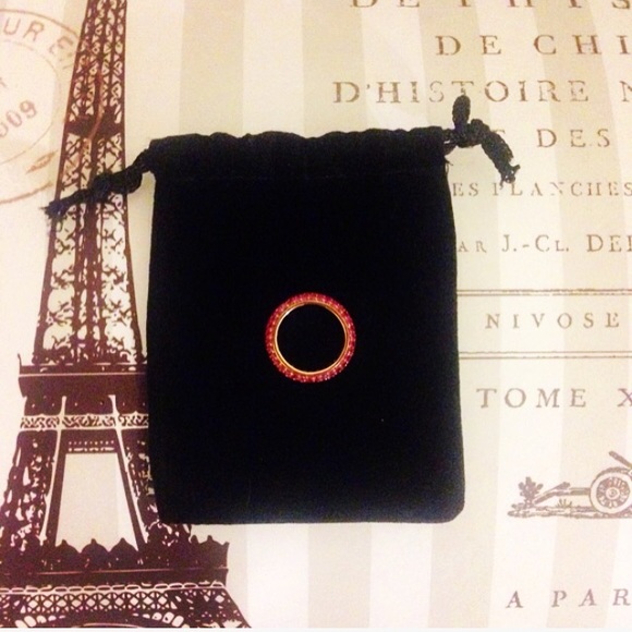 SOLD LOCALLY 18K Pave Ruby Band (GIA tested) - Picture 3 of 3