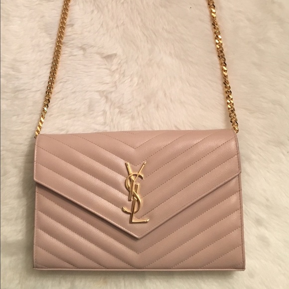 Yves Saint Laurent Medium Monogram Chain Wallet