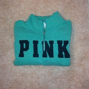 PINK Quarter Zip Crewneck