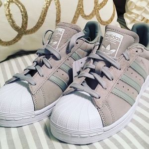 BNIB Adidas Light Grey Suede Size 5.5