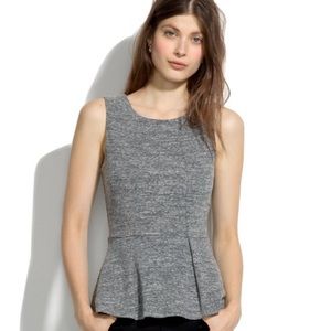 Madewell Sleeveless Peplum Top
