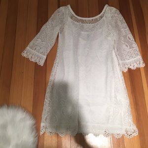 H&M White Lace Dress