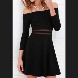 Off the shoulder skater dress from Lulus
