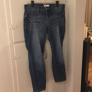 Medium wash soft skinny denim