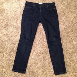 LOFT skinny modern dark wash jeans 10P