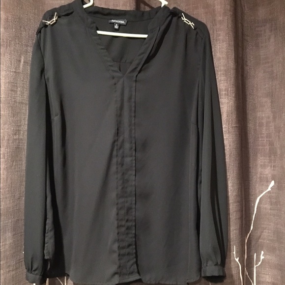 Sheer long sleeve top