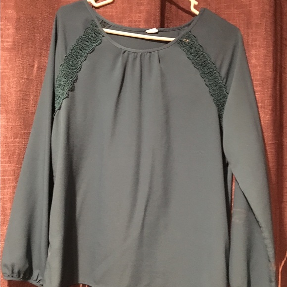 Sheer long sleeve top