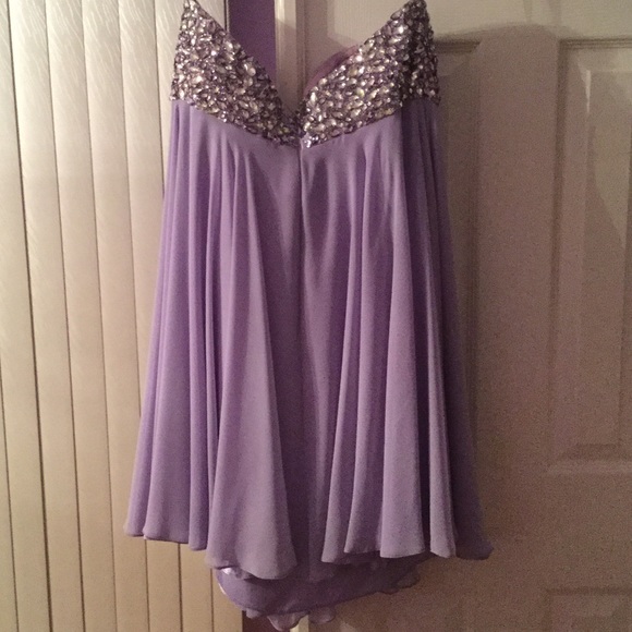 Purple short prom dress - Picture 3 of 3