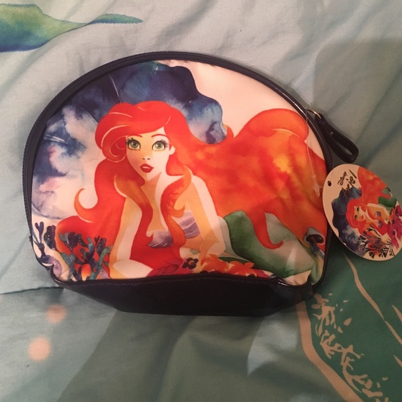 Disney's little mermaid cosmetic bag