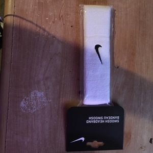 Nike swoowsh headband brand new white
