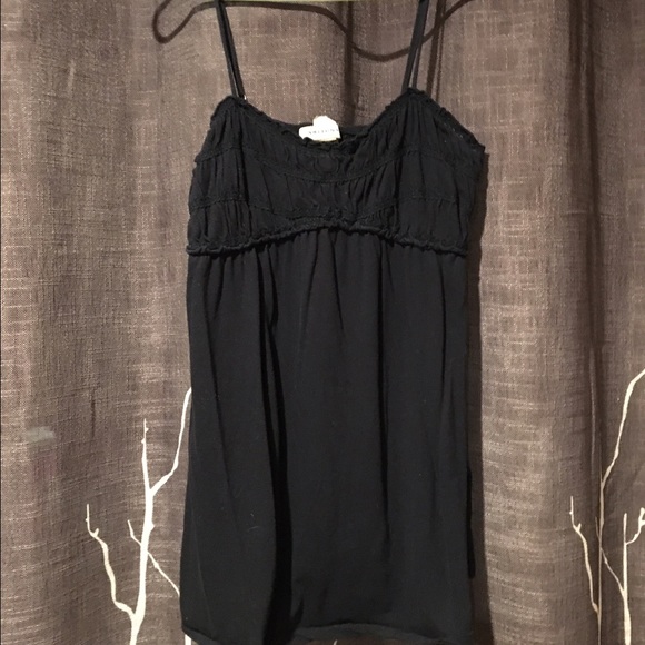 Black spaghetti strap top