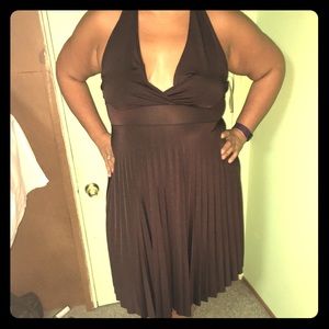 Halter top plus size dress.