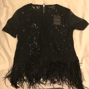 Topshop Lace Shirt