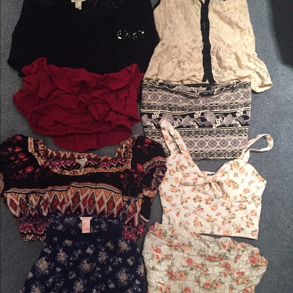 Forever21 crop tops floral