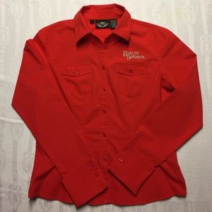 Harley-Davidson Red Dress Shirt