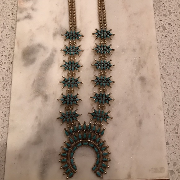 Gold & turquoise necklace