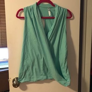 Aqua wrap top