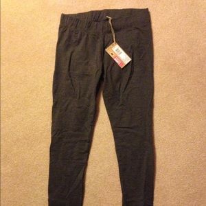 NWT PACT Organic Cotton Long Legging-Charcoal Grey