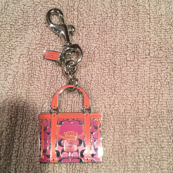 NWT authentic coach handbag keychain
