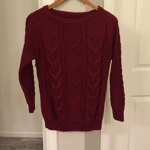 Burgundy sweater