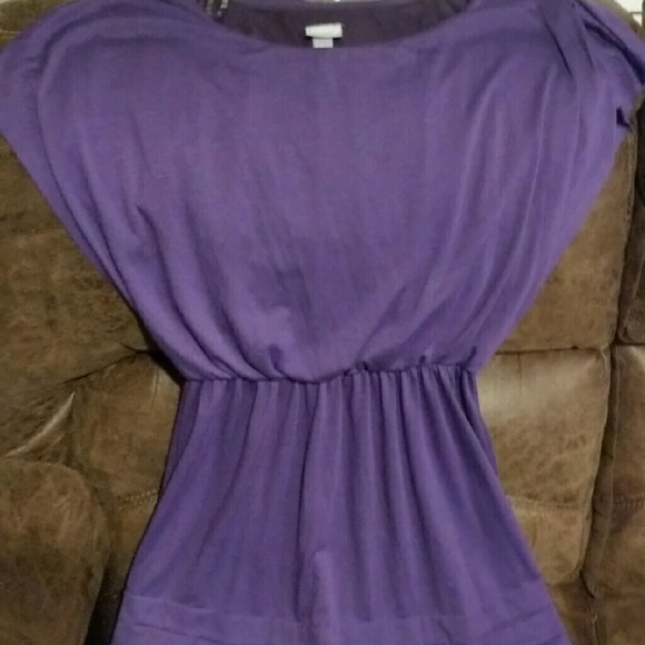 Purple Dress1 with flowing sleeves