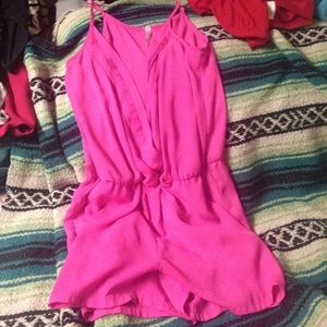 Hot pink jumpsuit