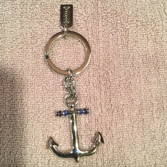 NWT authentic coach anchor key ring.