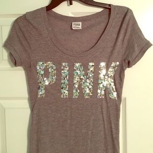PINK Sequin Teeshirt