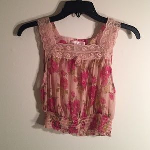 Floral UO Crop Top