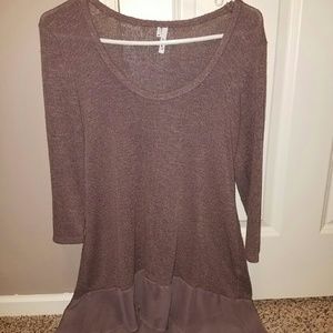 Purple flowy sweater