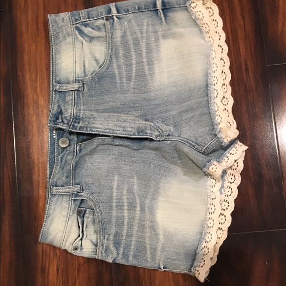 High rise Jean shorts
