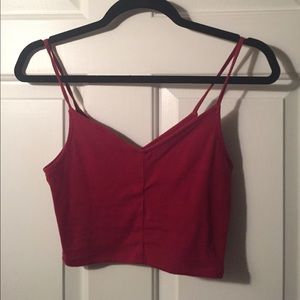 Dark Red Hollister Tank Top