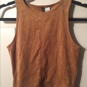 H&M suede crop top