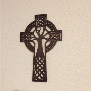 Wood Celtic Cross Wall Art