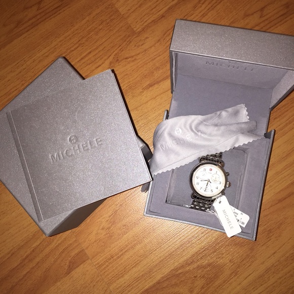 Michele Round Face watch