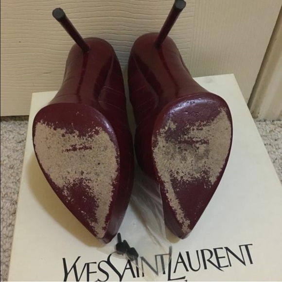 Ysl Eel skin red pumps - Picture 2 of 4