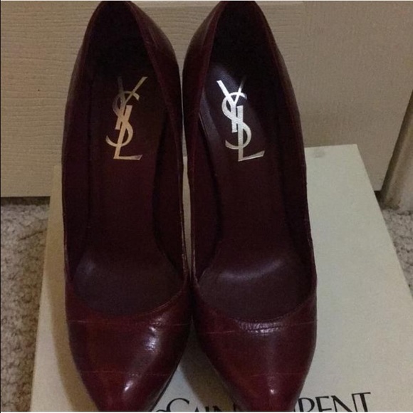 Ysl Eel skin red pumps - Picture 3 of 4