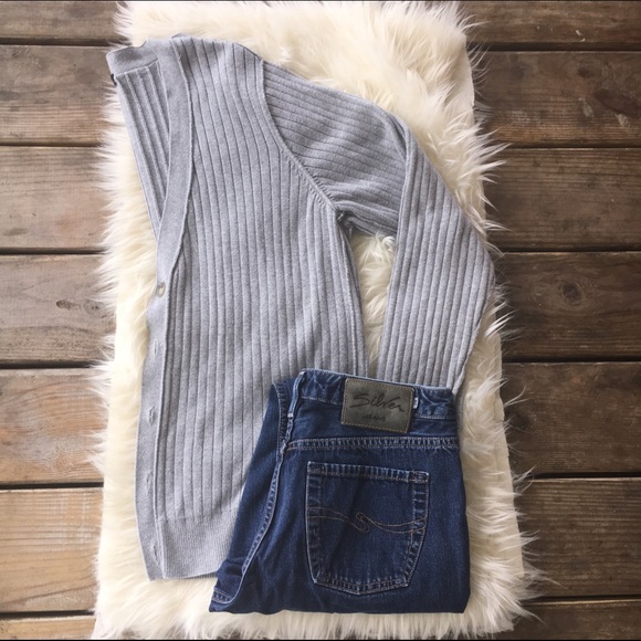 Calvin Klein Ribbed Cardigan - Picture 2 of 3