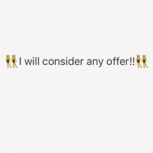Make me an offer 😊