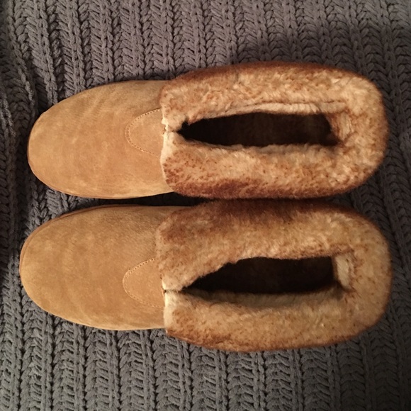Mens sheepskin slippers