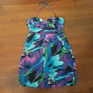 Print Halter Dress