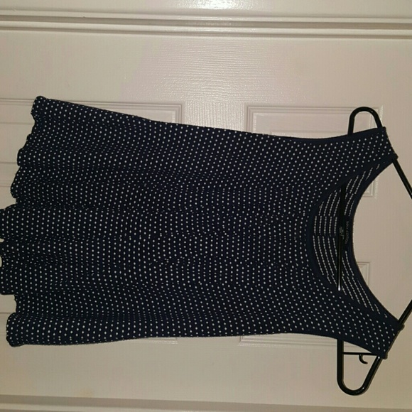 Navy blue peplum top