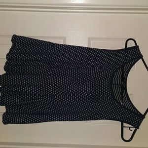 Navy blue peplum top