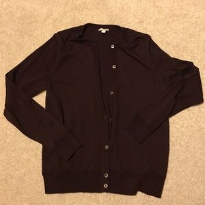 gap burgundy cardigan Large