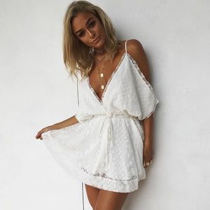 White Lace Dress - Tags Still On