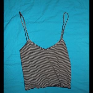 B&W STRIPED CROP TOP