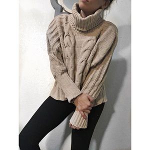 Turtleneck Chunky Sweater