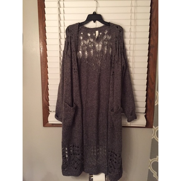 Long Grey Cardigan