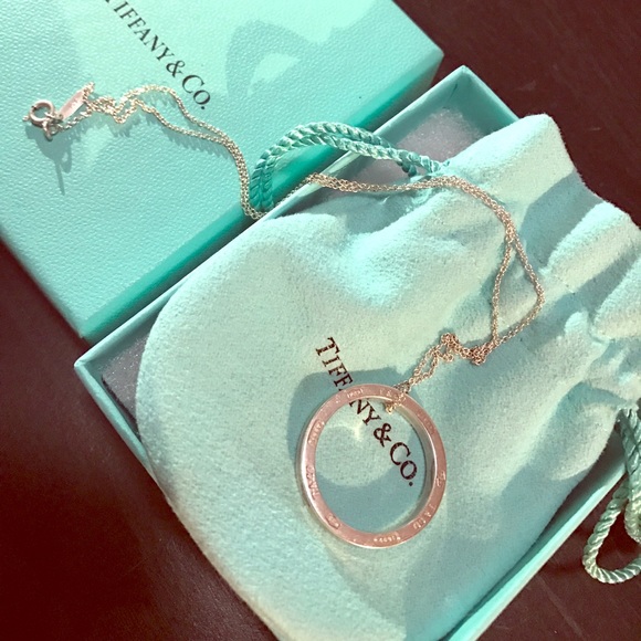 Tiffany & Co. 1837 sterling silver circle pendant